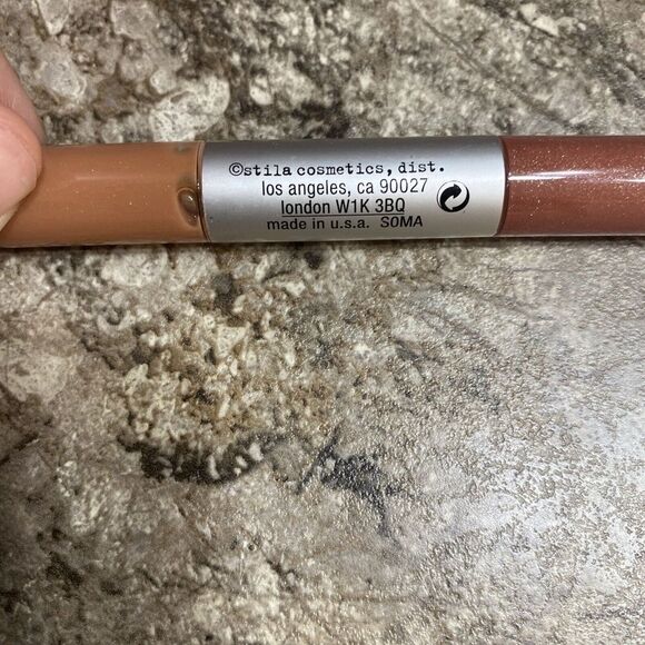 Rare Stila Lip Glaze A84 Praline & Ginger Hard To Find Duo - Picture 3 of 5